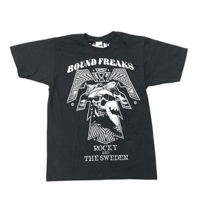 ■ROCKY & THE SWEDEN_BOUND FREAKS T SHIRT BLACK / WHITE■