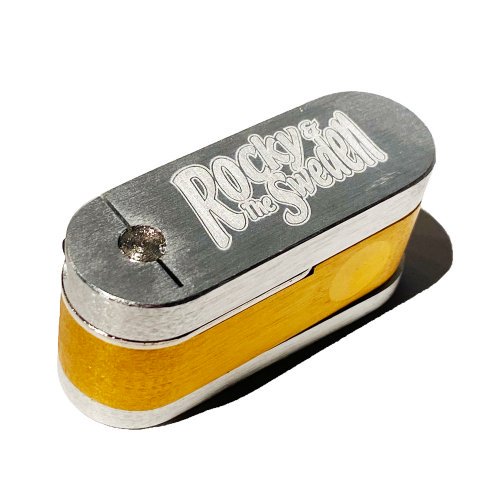 ■ROCKY & THE SWEDEN_Turning Stash Smoking Pipe Silver-Gold■